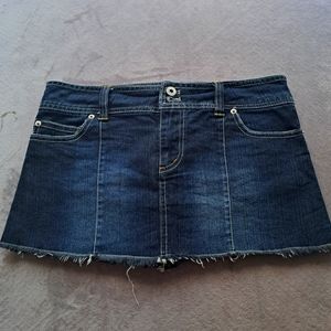 Sz 7 Bongo dark wash denim miniskirt